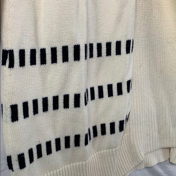 MARKET & SPRUCE | XL WOMEN COLLARED LONG CAPSULE  CARDIGAN | BEIGE TAN BLACK - Picture 5 of 9